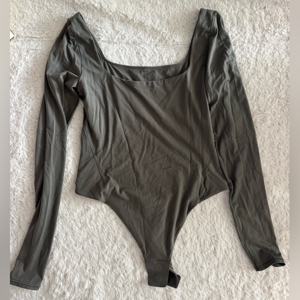 Olive Green Lululemon bodysuit